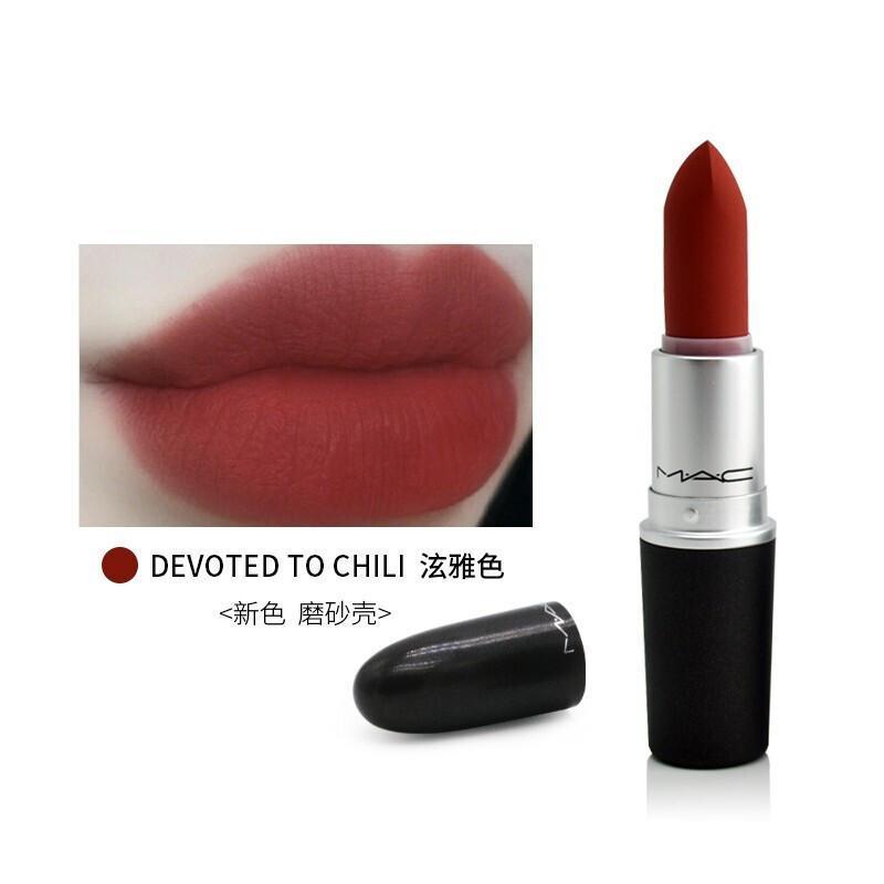 MAC魅可柔雾口红#316 DEVOTED TO CHILI柔雾小辣椒 3g 新版916高清大图