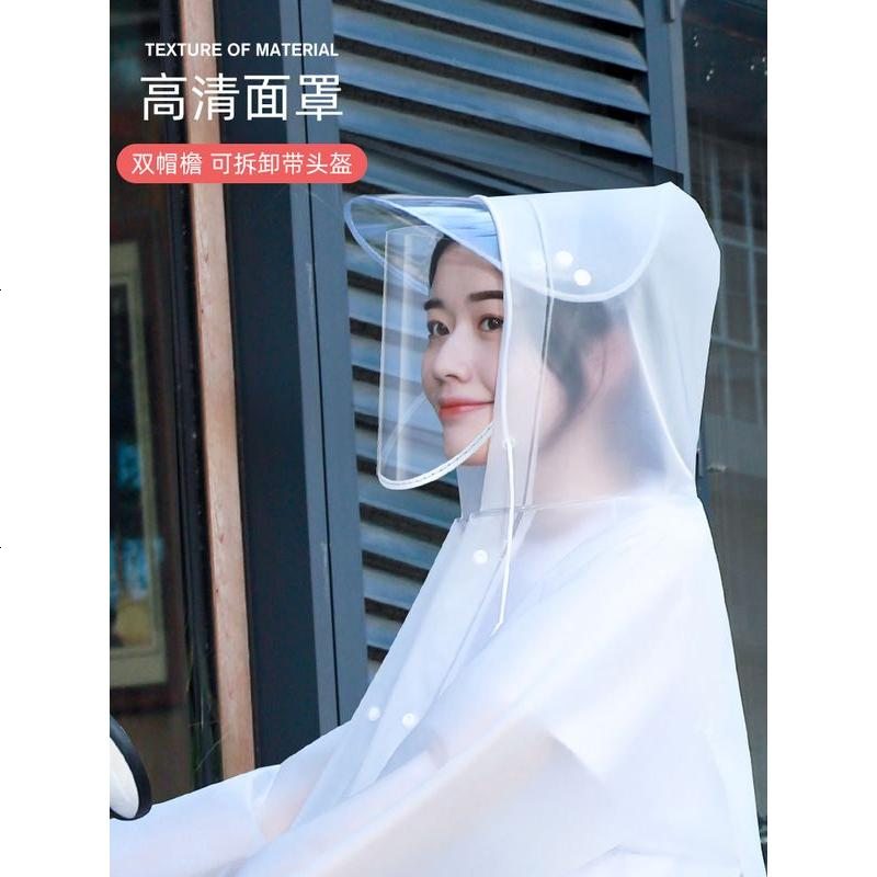 雨衣长款全身防暴雨单人男女外套时尚透明电动车电瓶车自行车雨披高清大图