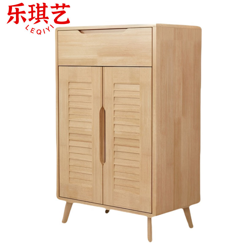 乐琪艺 实木鞋柜 两门 个高清大图