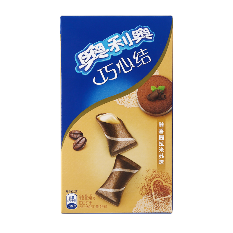 亿滋奥利奥(OREO) 饼干 巧心结浓情提拉米苏味47g