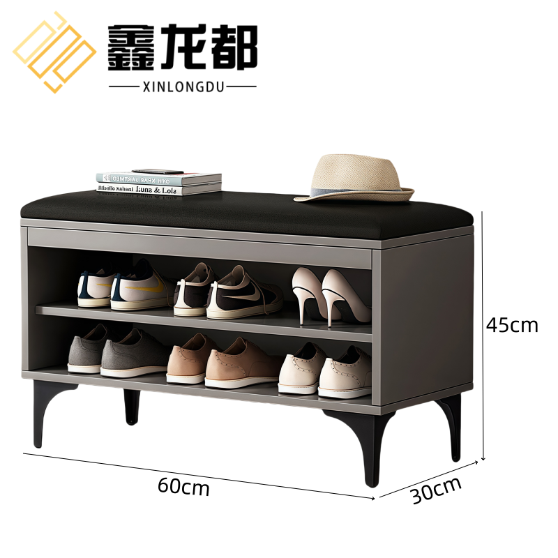 鑫龙都鞋柜换鞋凳高清大图