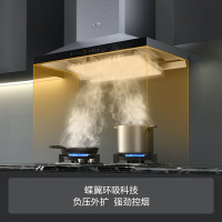 方太(FOTILE)挥手智控22立方欧式顶吸式油烟机 自动巡航 全钢自动升降抽吸油烟机CXW-258-EM12TB