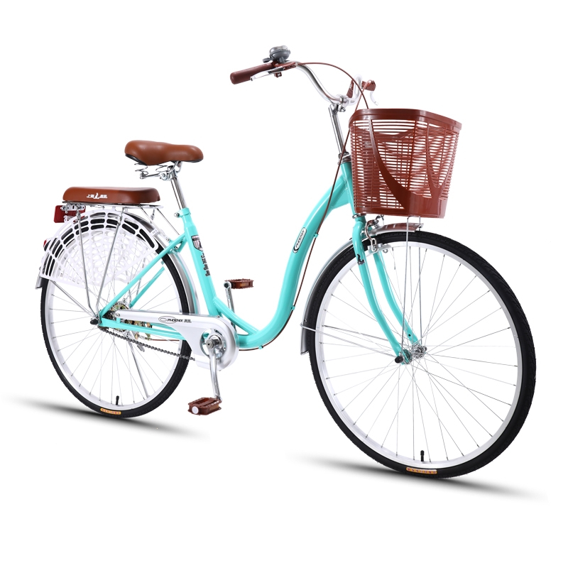 凤凰phoenix自行车女式成人学生普通代步单车男城市休闲上班轻便通勤