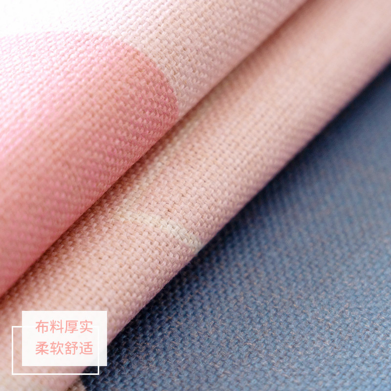 北欧ins几何桌布简约餐桌布艺防水防油网红家用棉麻长方形茶几布高清大图