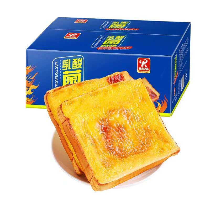 阮氏兄弟岩烧乳酪味手撕吐司面包片早餐代餐糕点零食六片装
