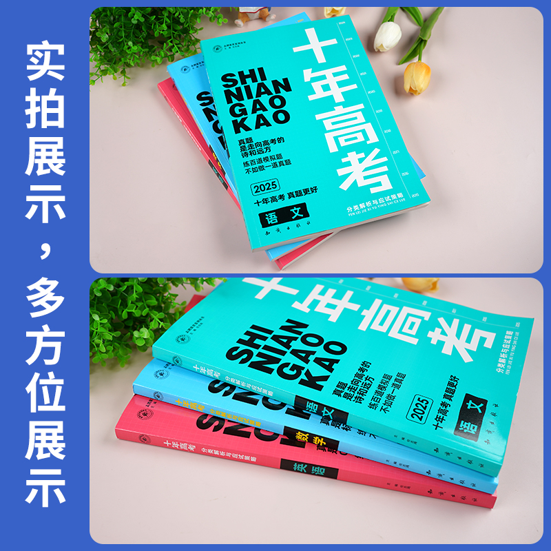 2025全套9本[语数英物化生政史地] 全国通用 [正版]2025十年高考数学物理化学生物语文英语政治历史地理新高考全国高清大图