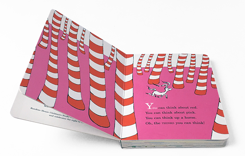 [正版]送音频英文原版 Oh The Thinks You Can Think 你能有多少奇思妙想 阅读启蒙纸板书 Dr高清大图