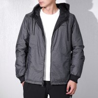 阿迪达斯(adidas)男士冬季休闲运动保暖棉衣 双面穿足球外套DM2199