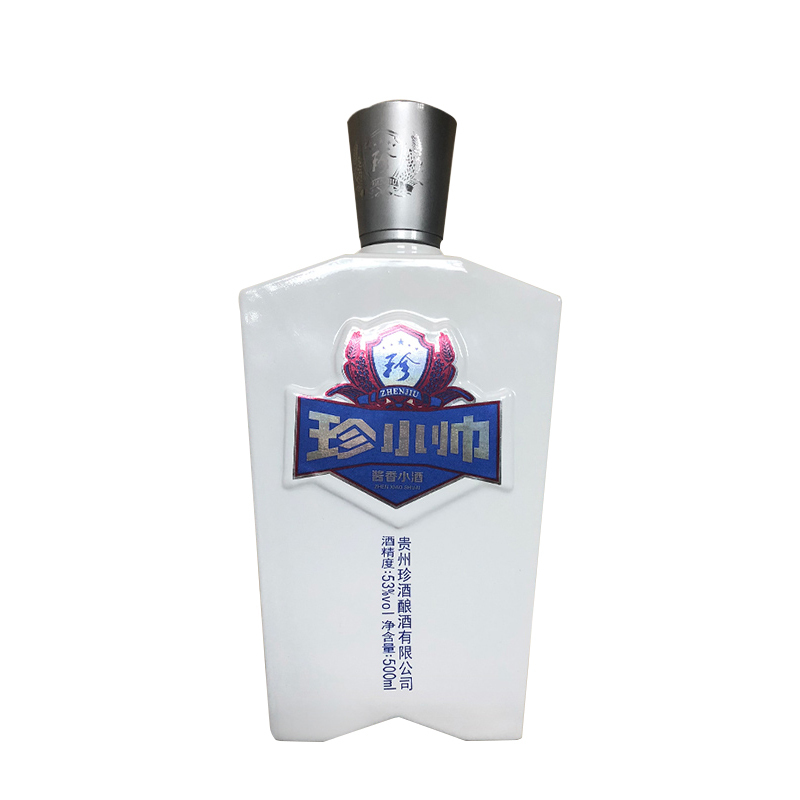 珍酒珍小帅 贵州酱香型白酒53度500mL*6瓶白酒整箱 纯粮食白酒