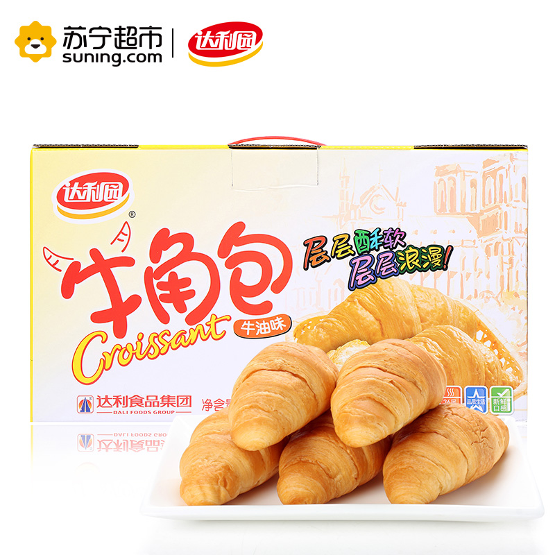 达利园 糕点 面包 零食 牛角包480g(牛油味)高清大图