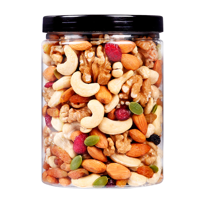 松鼠达人每日坚果罐装孕妇儿童款500g混合坚果干果仁小包装年货零食