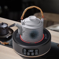 电陶炉茶炉迷你小型玻璃壶煮茶器家用煮茶烧水炉智能益多HM-A19黑色