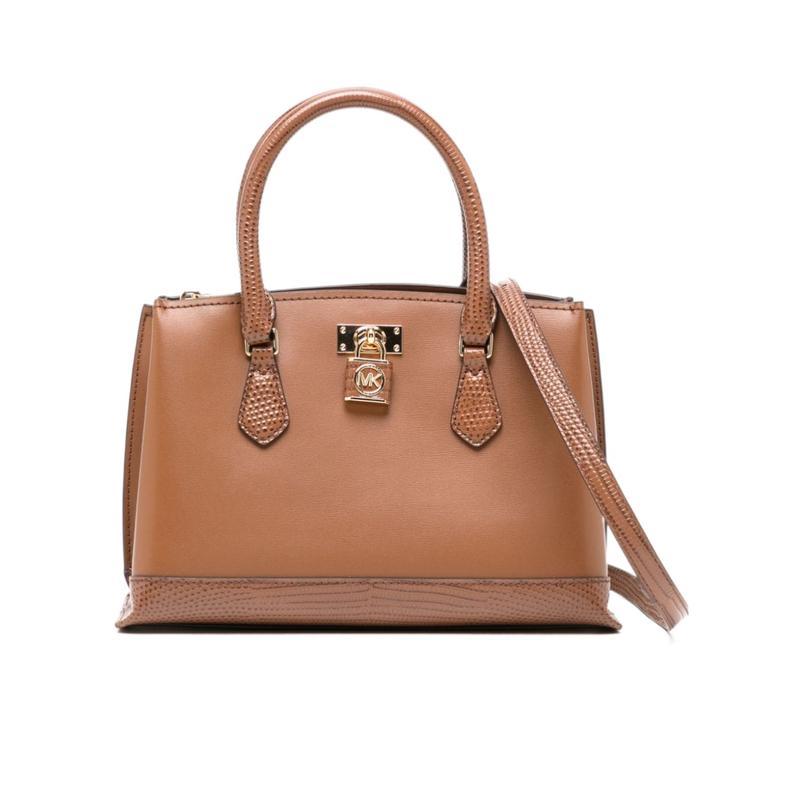 迈克·科尔斯(MICHAEL KORS)女士单肩包皮质耐用五金挂锁徽标设计