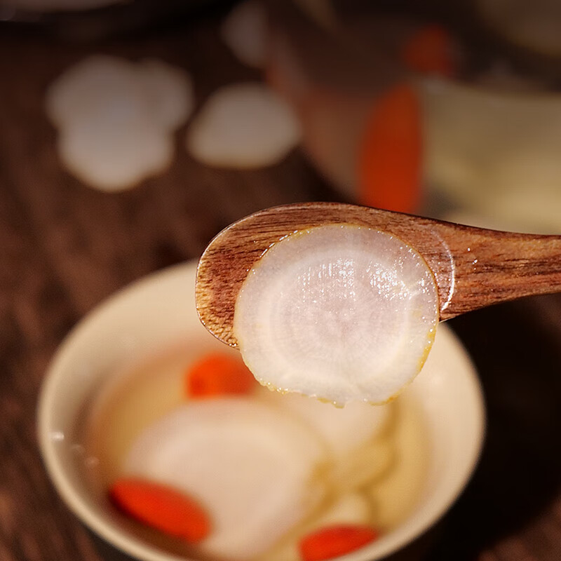 长白山人参白参片薄厚适中色正保留原味1.0亚克力盒100g高清大图