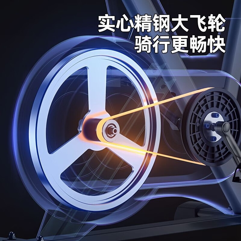 万多 QH-D1 动感单车健身自行车运动单车家用健身器材 黑高清大图