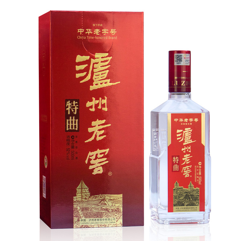 泸州老窖老字号特曲52度500ml 浓香型高度白酒