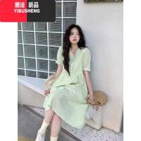 YIBUSHENG2024季女小香风长裙女士连衣风 3943 白色