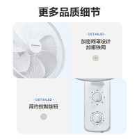 艾美特(AIRMATE)电风扇壁扇壁挂式风扇家用摇头转页扇餐厅宿舍食堂工业工程风扇七叶定时墙壁风扇 FW3547T2