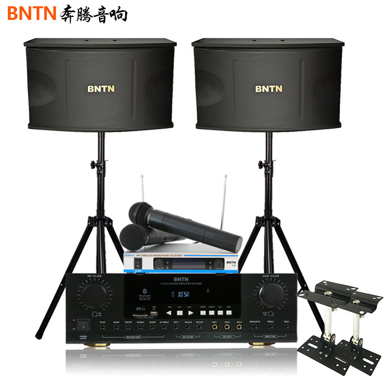 奔腾(BNTN)音响 音箱 家庭影院套装 KTV音响 重低音卡拉OK套装 会议音箱 K歌无线麦套装 8200配450