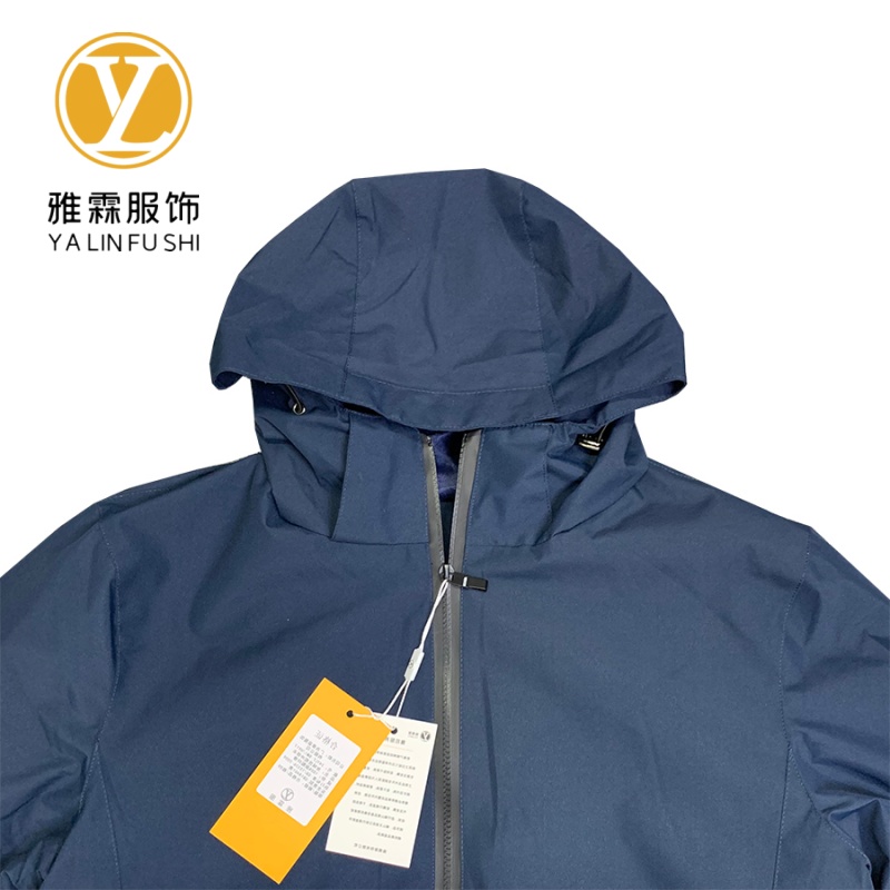 雅霖服 加绒连帽冲锋衣YLF24-BMY-H917加绒（可定制） 件高清大图