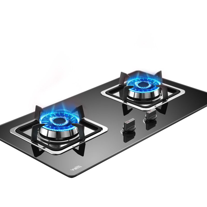华帝(vatti)JZY-i10034B燃气灶 4.1KW精控大火力 一级能效 钢化玻璃双眼灶 台嵌两用灶具(液化气)高清大图
