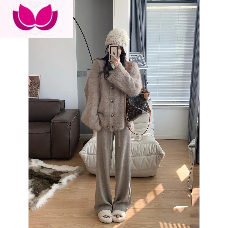 七斓早春季女装茶系一整套搭配奶系穿搭盐系奶系小香风高级感套装高清大图