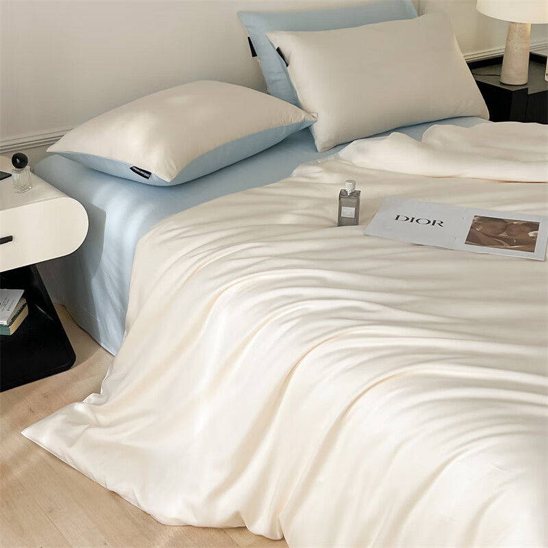 娇好韵 高端冰丝四件套-简爱冰川 200*230cm高清大图
