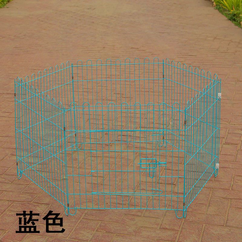 粉色 60*60(六片) 宠物狗狗围栏室内带厕所狗栅栏护栏隔离门防越狱室外狗笼子小型犬