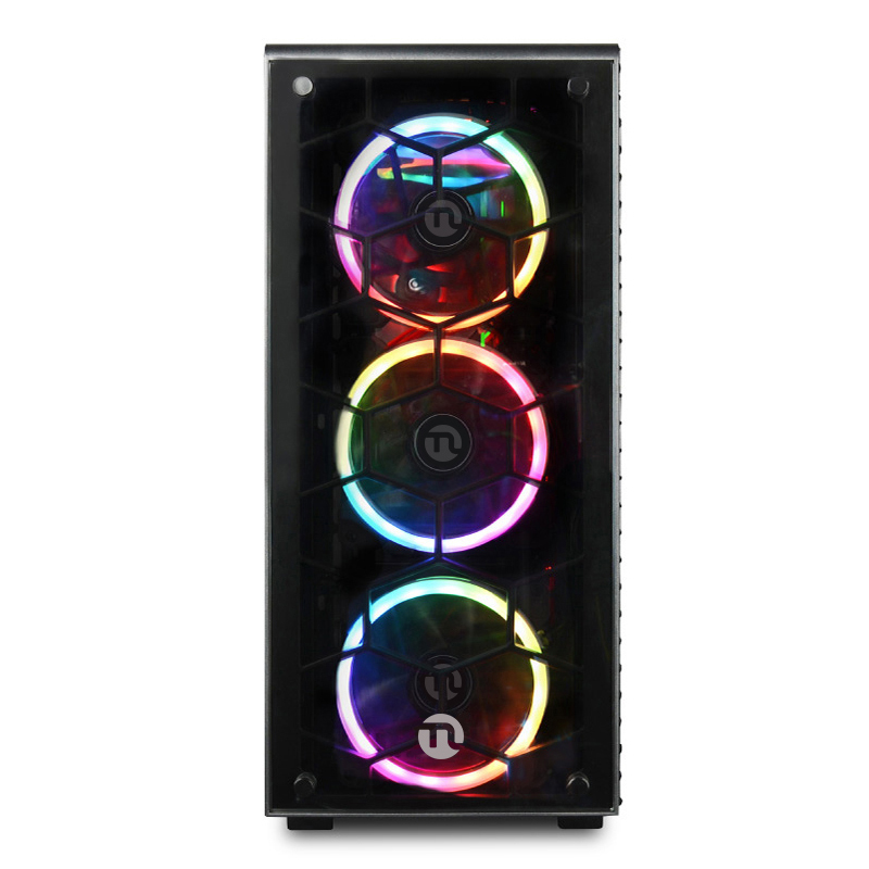 宁美国度 i5 9400F/i7 8700/1660 6G/ 24/27英寸 曲面屏 DIY水冷组装机吃鸡游戏台式电脑