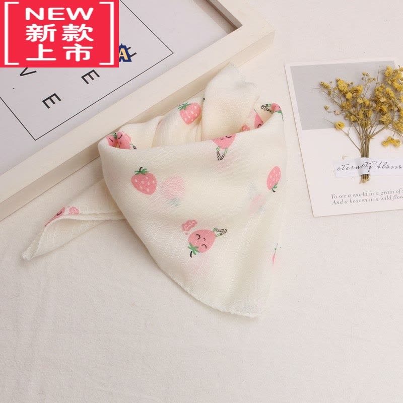 可莉允.儿童棉麻围巾夏季薄款宝宝婴儿方巾三角口水巾防晒丝巾围脖男女毛巾图片