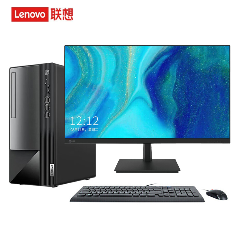 联想(Lenovo)扬天T4900K商用台式电脑21.5英寸显示器(I5-13400 8G 512G固态 Win11 官方标配高清大图