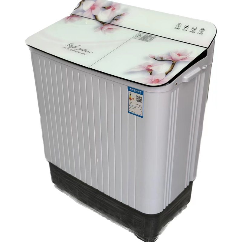 扬子xpb88120s桃花粉双桶双缸洗衣机四喷瀑布洗涤模式