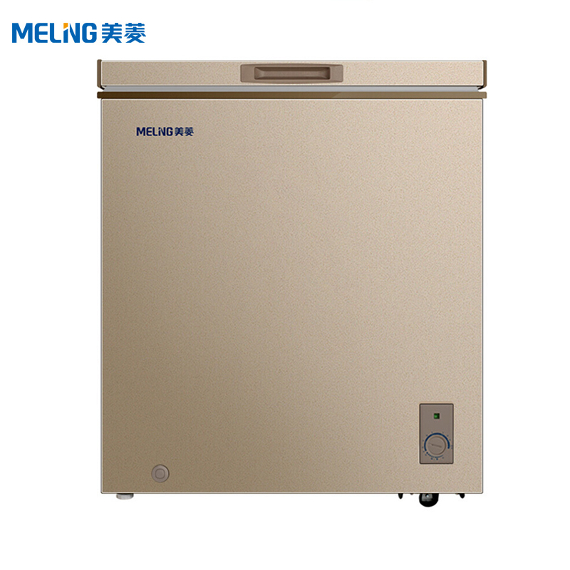 美菱(MELING)BC/BD-151DTY 151升单温冷柜 一机四用 冷藏冷冻转换冰柜 静音变温柜 一级能效 （金）
