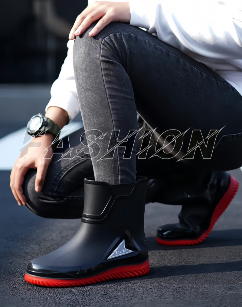铁洋 防滑PVC短筒雨鞋 TY-YX015 双高清大图