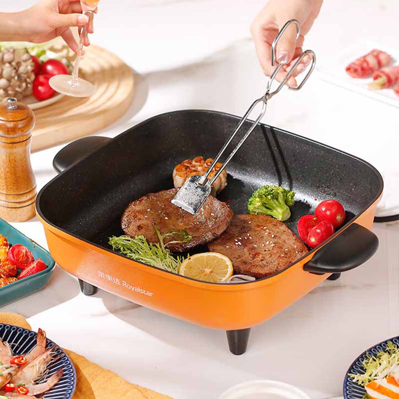 荣事达电火锅5L一锅多用不沾涂层电火锅HG36Q高清大图