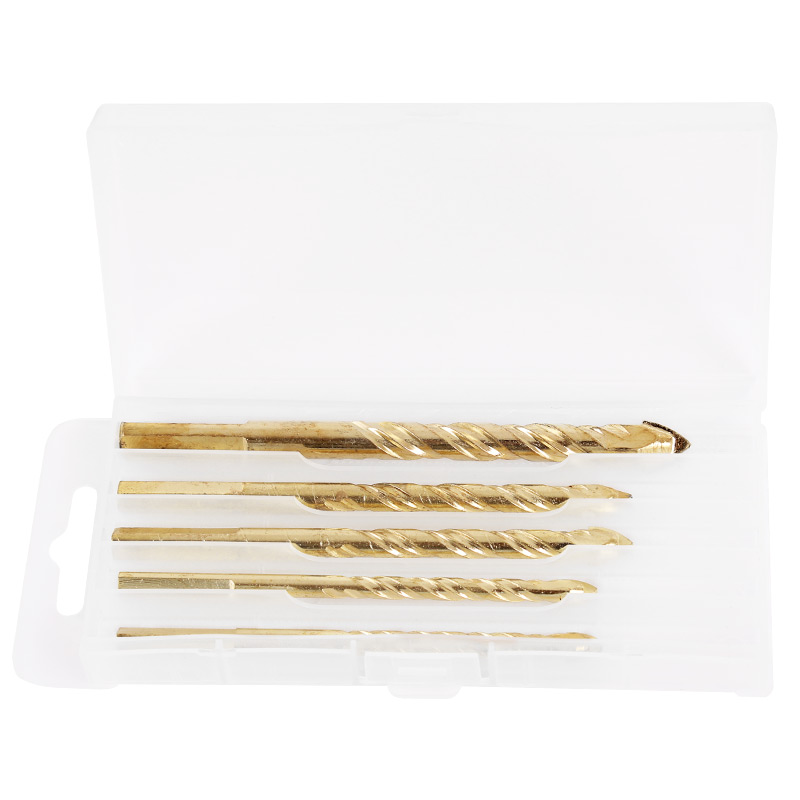 [苏宁自营]雷蒙 acdg501k 多功能玻璃瓷砖钻头6/8/10mm 5支装圆柄钻头