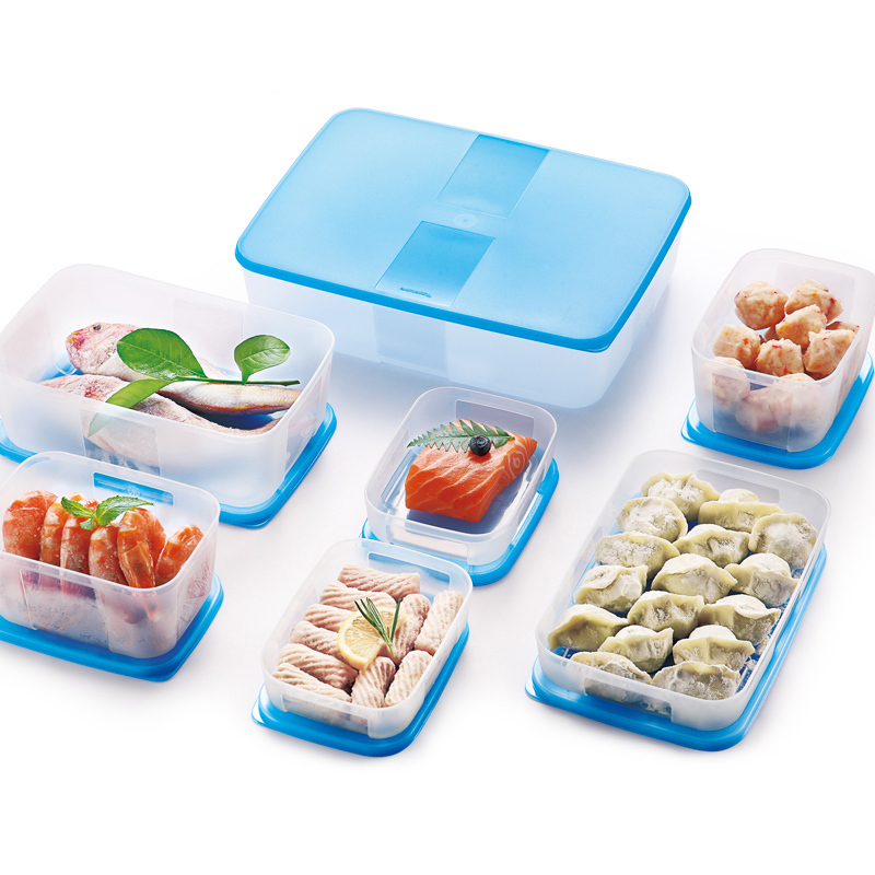 特百惠(Tupperware)冷冻16件套装保鲜盒 大容量塑料冰箱收纳冷冻盒冷藏盒 16件套
