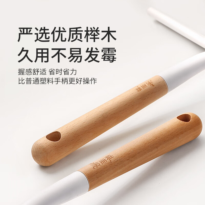 美丽雅 玻璃刮水器擦窗器去污擦玻璃神器墙面灶台刮水多功能木柄玻璃擦高清大图