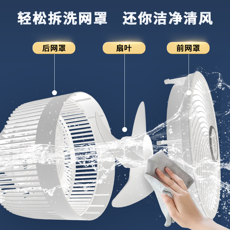 创维(Skyworth)空气循环扇电风扇落地扇小型电扇左右摇头-遥控款/台(BY)