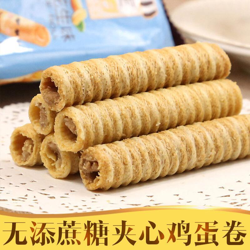 零食鸡蛋卷500g带走闲情卷老年人休闲 花生味