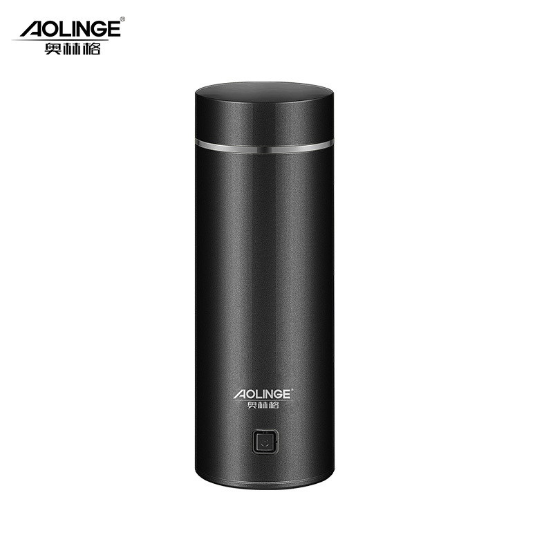 奥林格(AOLINGE) MX-S30小型电热杯便携式旅行电热水杯煮粥加热迷你烧水壶旅游电热水壶350ml 幻夜黑