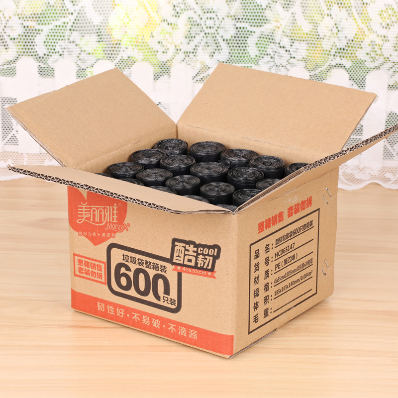 美丽雅 酷韧垃圾袋 45*55cm*30只*20卷高清大图
