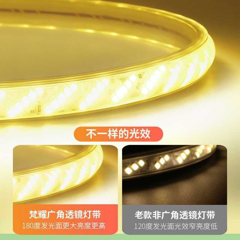 灯带 200v/3000k 100米装 透镜 暖光 送10个插头 单位:条