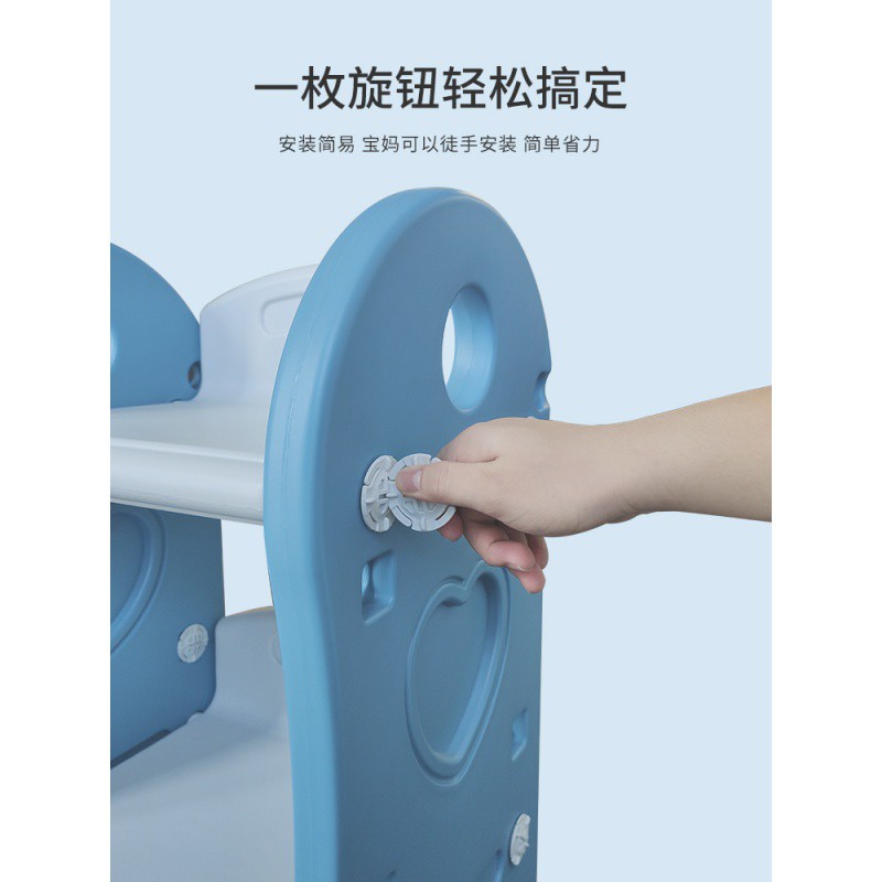 儿童玩具收纳架宝宝书架二合一架子置物架多层超大容量收纳柜收纳柜 三维工匠高清大图
