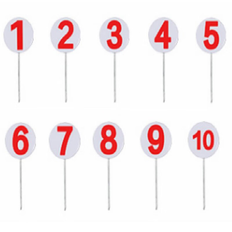 QWNQY场地标识靶牌靶位牌射击保障牌不锈钢标识牌靶位号码牌靶位 直径20cm靶位牌