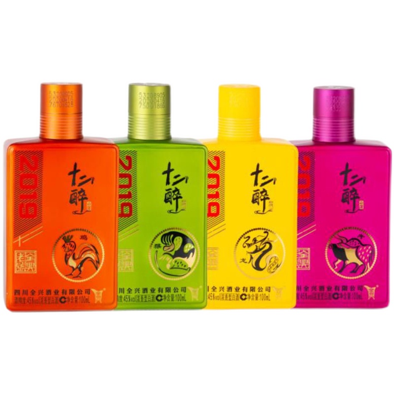 全兴小酒十二醉生肖小酒100ML*1瓶白酒(颜色生肖随机发)高清大图