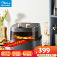 美的(Midea)空气炸锅家用智能多功能4.5L大容量新款可视空气炸电薯条机电烤箱一体 KZE4501