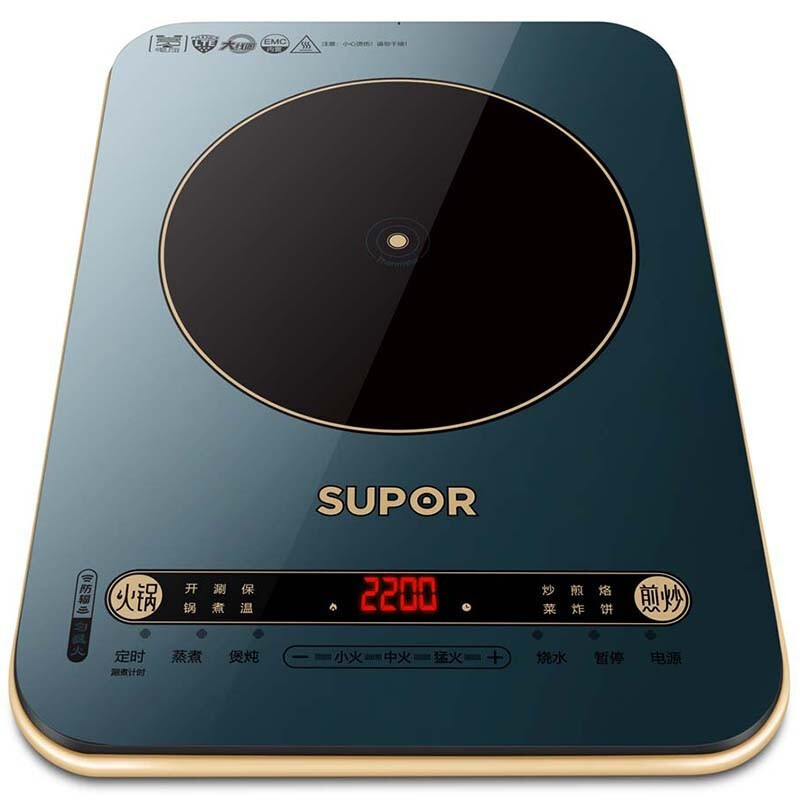 苏泊尔(SUPOR)炫彩面板四角C型圆弧防磕电磁炉C22-IH99高清大图