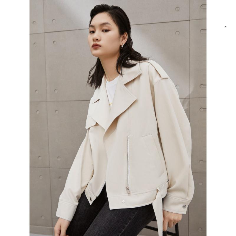 [1件5折价:240]MECITY女装21春季新款纯f风潮流商务气质简约风衣外套女