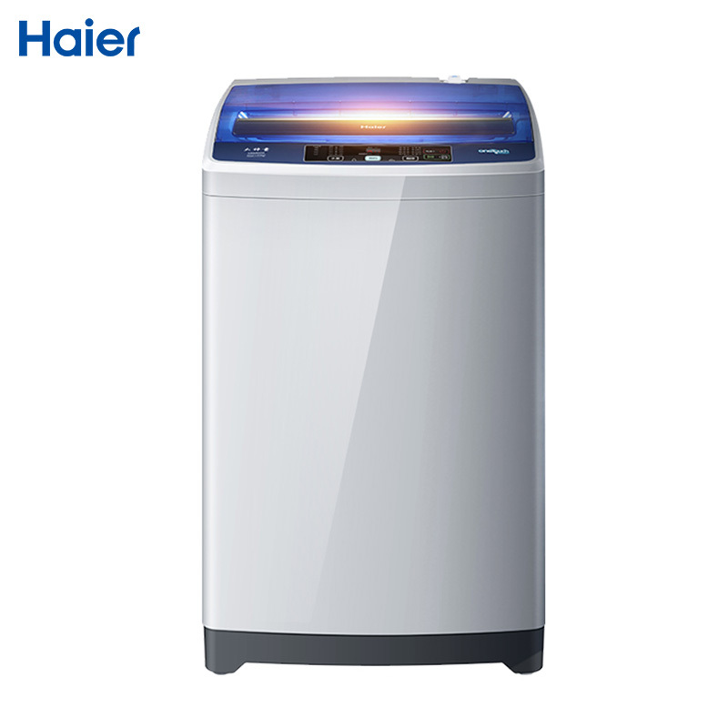 海尔(Haier)EB80M2W 8公斤 大容量 家用全自动波轮洗衣机 智能预约洗 桶自洁桶干燥